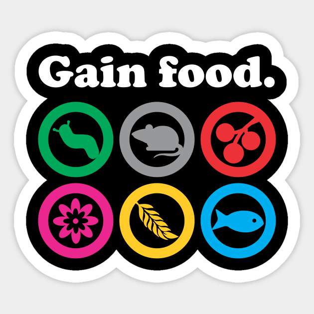 Gain Food - Wingspan Bird Board Game Sticker by SmokyKitten